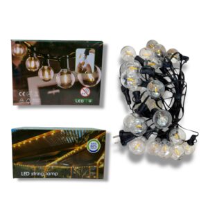 GUIRNALDA DE LUZ CON FOCOS PARA EXTERIOR DE 10 MTS MM119-04