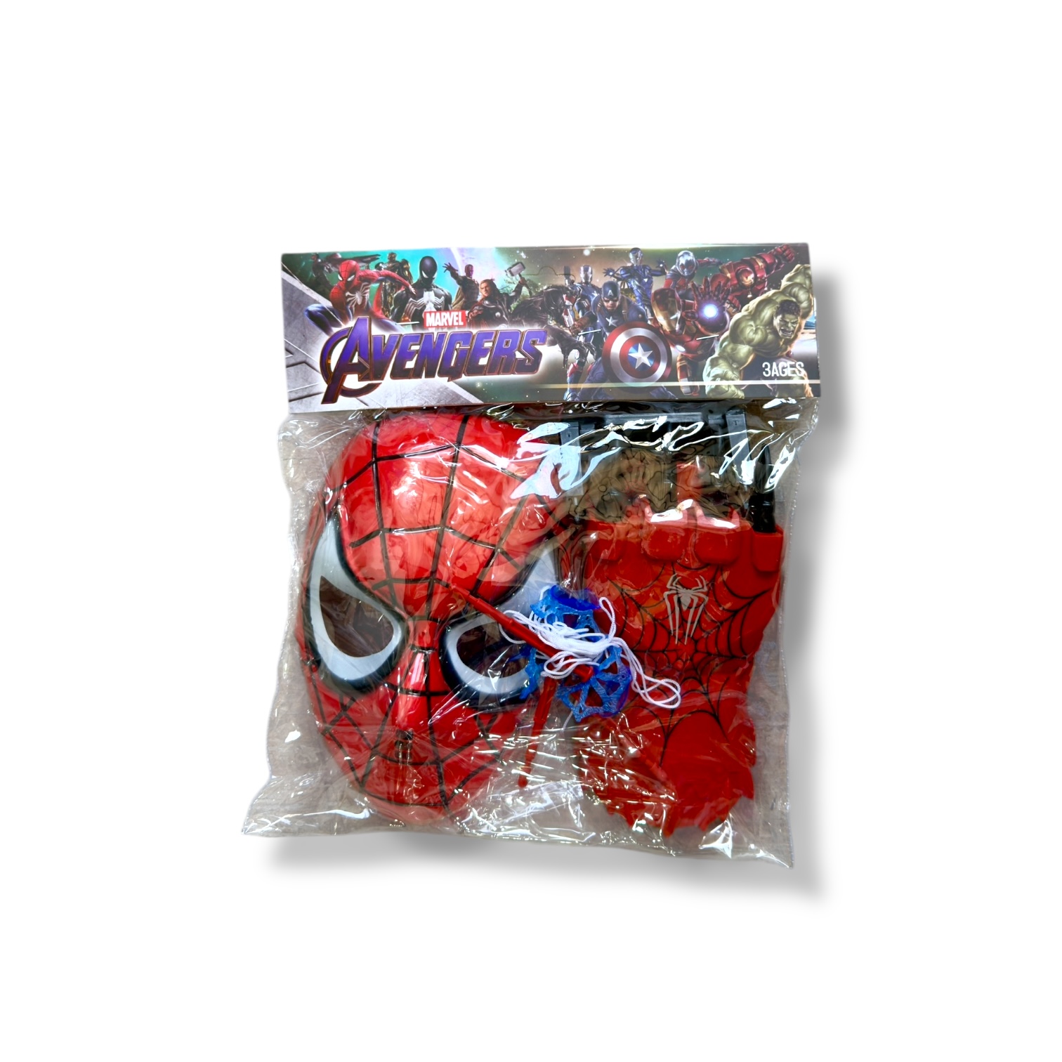 MASCARA Y GUANTE HOMBRE ARAÑA EN BOLSA MM82-03 33*23 CM