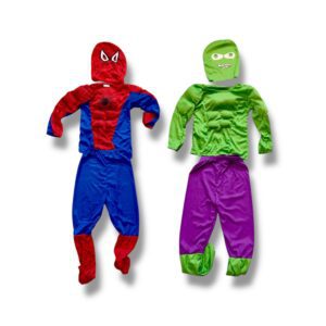 DISFRAZ TRAJE CON MUSCULO HOMBRE ARAÑA Y HULK MM84-04 MM84-05