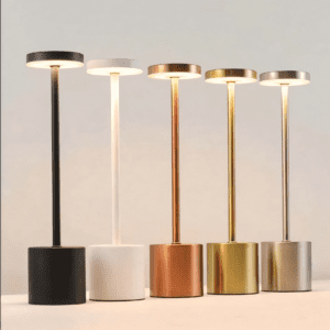 LAMPARA LED TACTIL DE MESA BASE CILINDRICA PIE ALARGADO LUZ CHATA TM2298 TM21-12 TN21-12 TM119-03