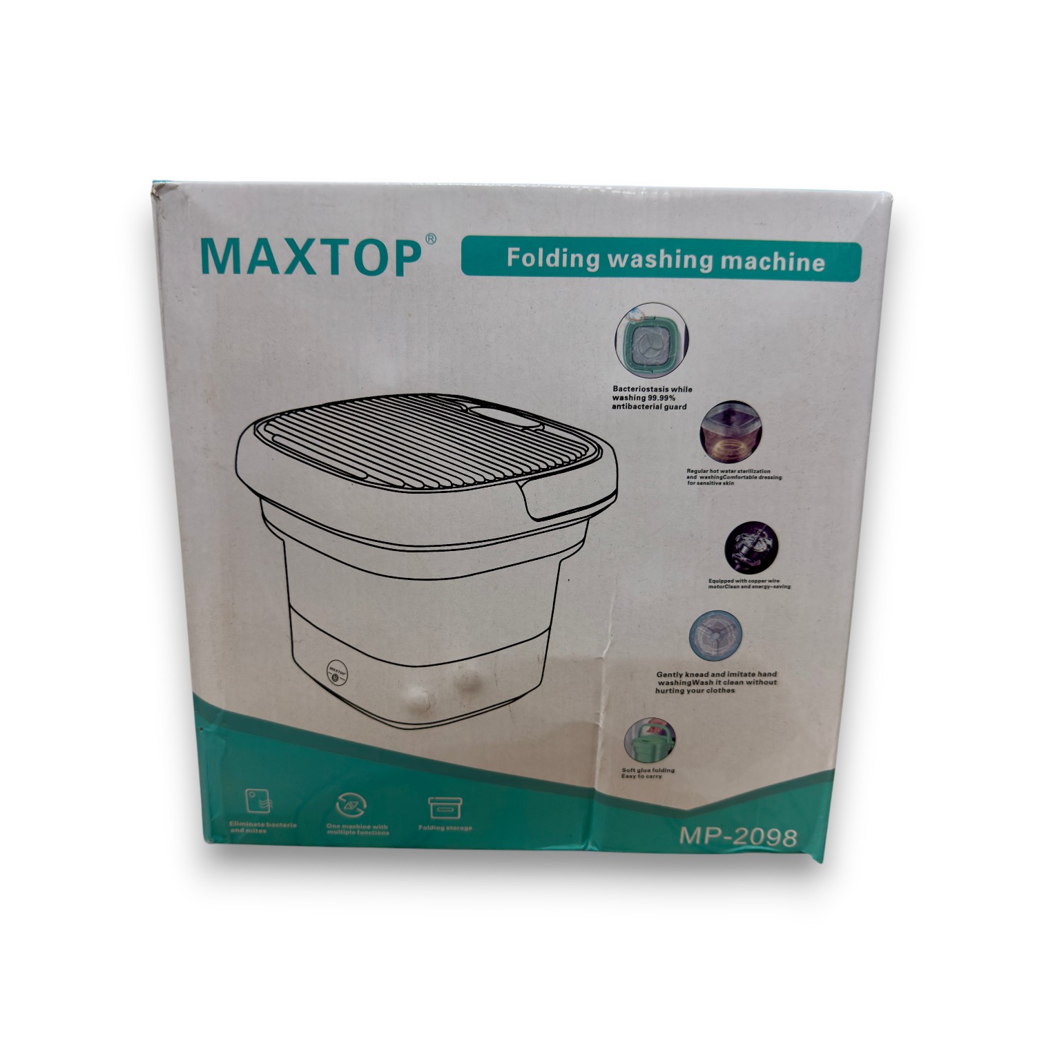 LAVARROPA PLEGABLE PORTATIL CON ENCHUFE MLP-001