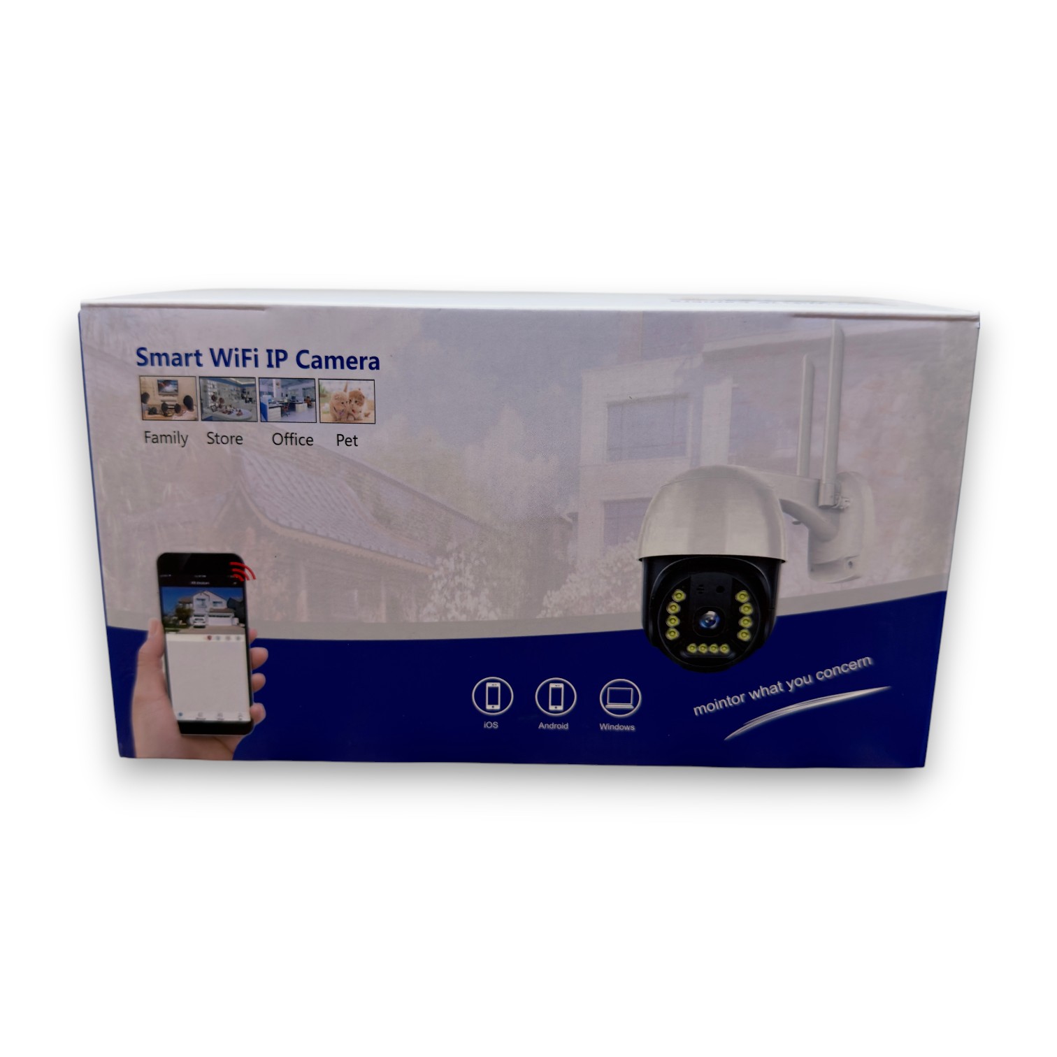 CAMARA IP DE SEGURIDAD WIFI DOS ANTENAS, DE EXTERIOR VC8-PT-WIFI