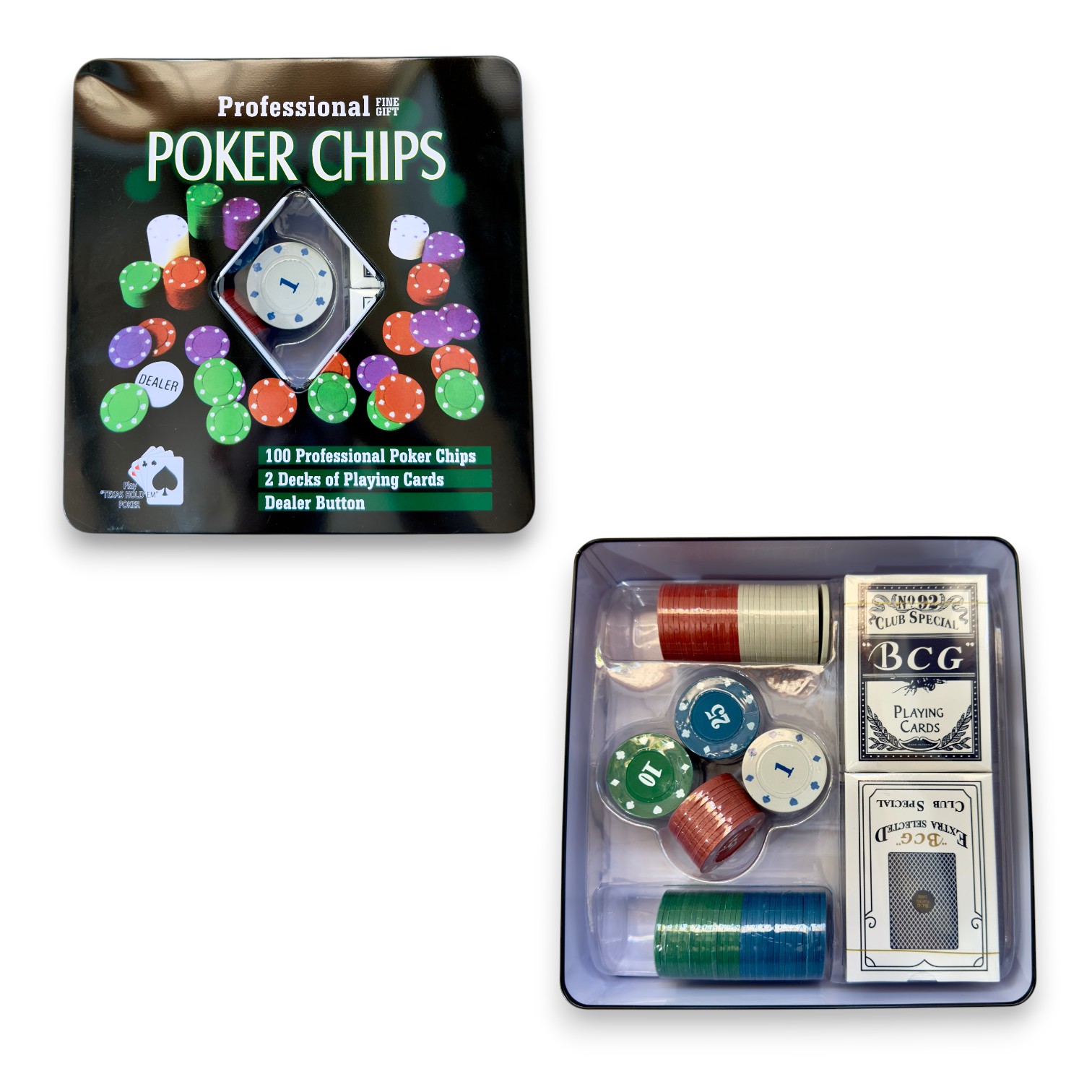 JUEGO DE POKER X 100 PIEZAS MT53435 POKER CHIPS