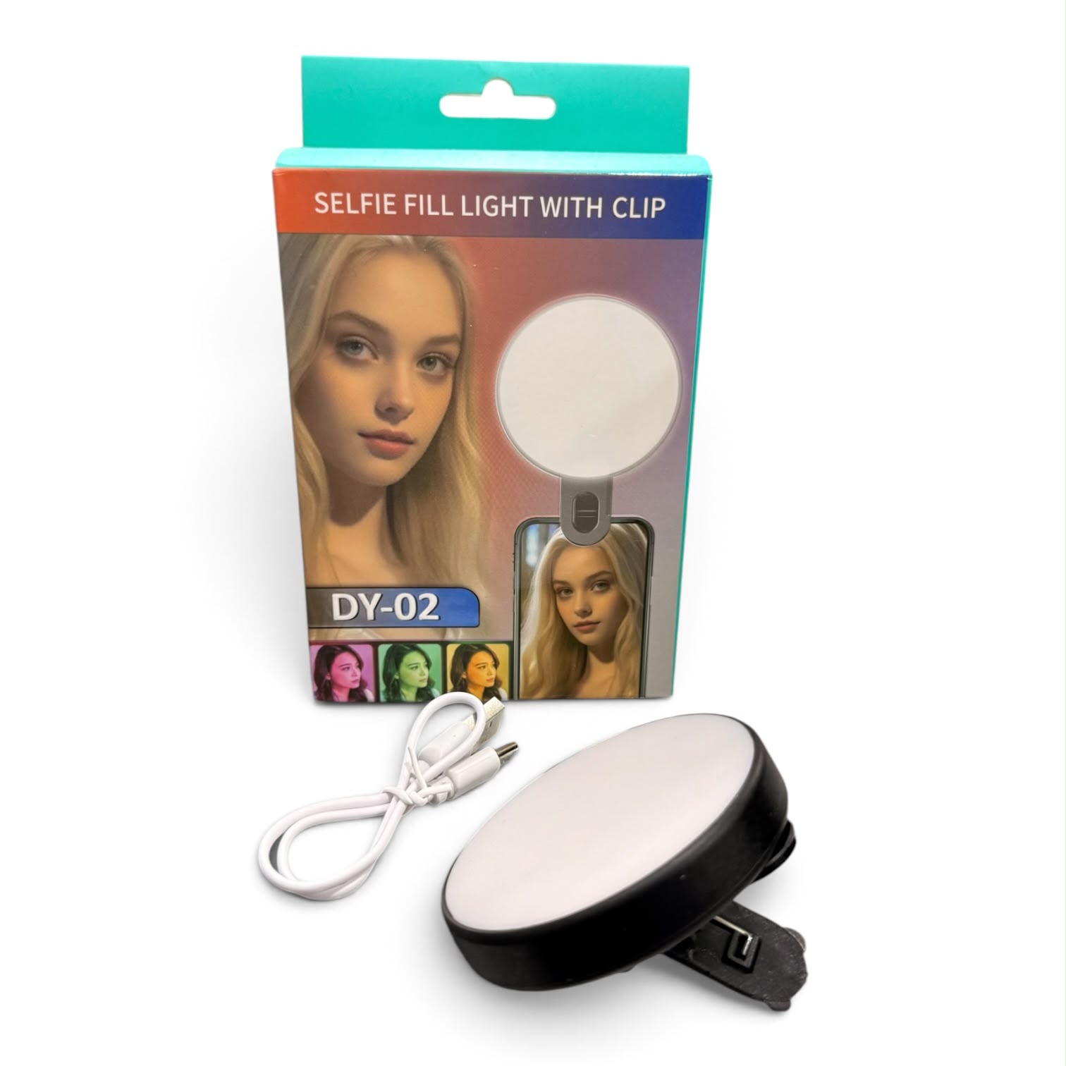 Luz de selfie recargable