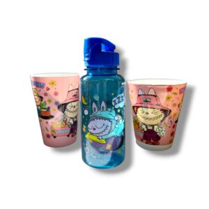 SET INFANTIL X 3 VASO + TAZA + BOTELLA CON PICO 1460