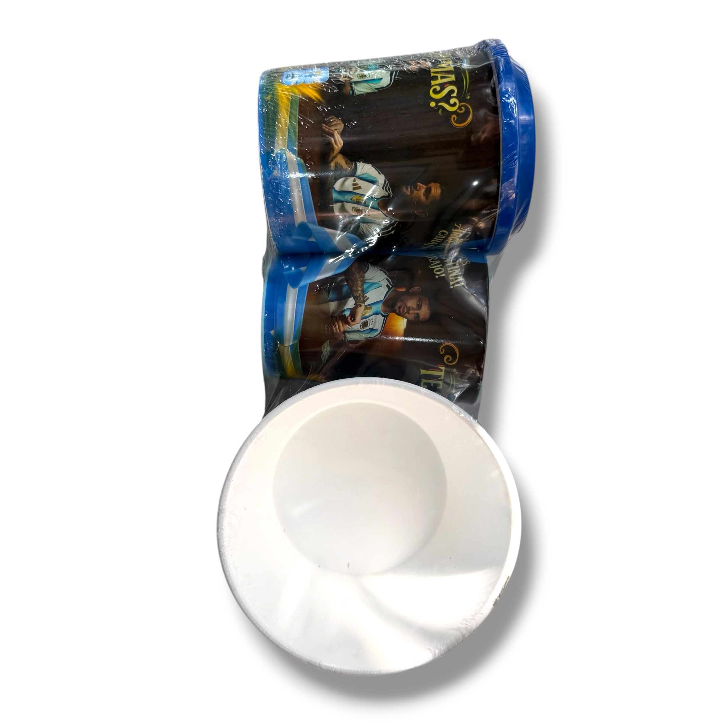 SET INFANTIL X 3 TAZA CON TAPA + VASO + COMPOTERA 2528