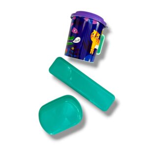 SET X 3 PIEZAS TAZA CON TAPA + JABONERA + PORTA CEPILLO  2122