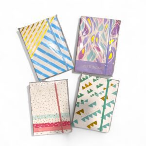 CUADERNO TIPO AGENDA 21*15 TAPA DURA CON ELASTICO 100 HOJAS MM132-03