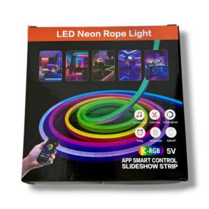 LUZ TIRA LED NEON ROPE LIGHT 3 METROS, USD, CON CONTROL C-M9017