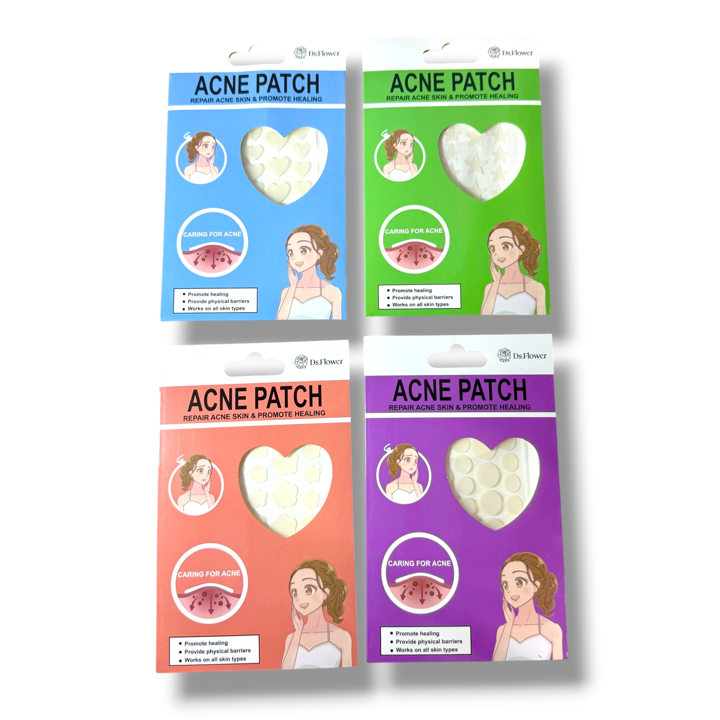 PARCHE PARA ACNE FORMA CORAZON 0326