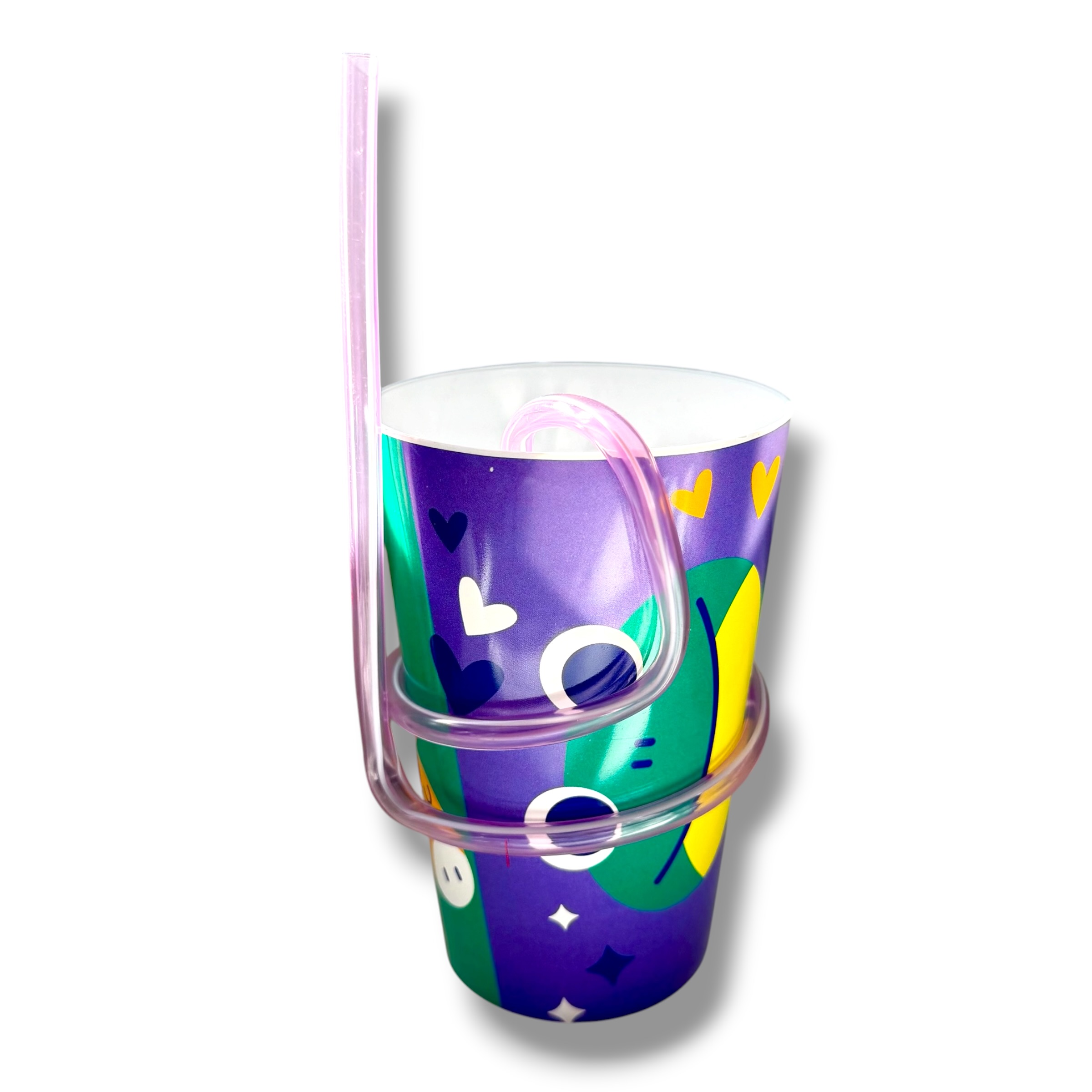 VASO PLASTICO PERSON CON SORBETE RETORCIDO RH 4532