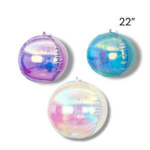 COTILLON GLOBO REDONDO 22" IRIDISCENTE MM110-04