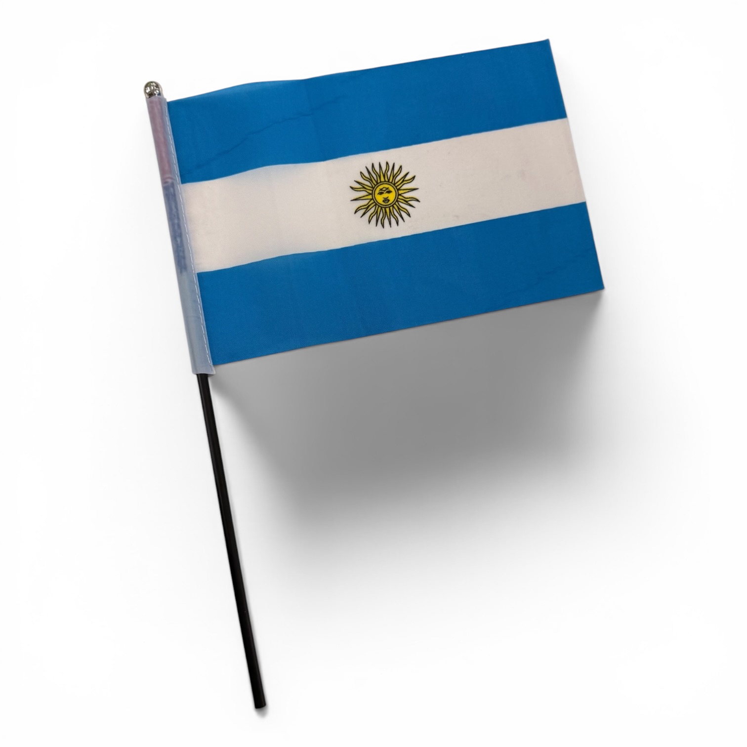 BANDERA DE ARG CON SOPAPA 14*21 CM