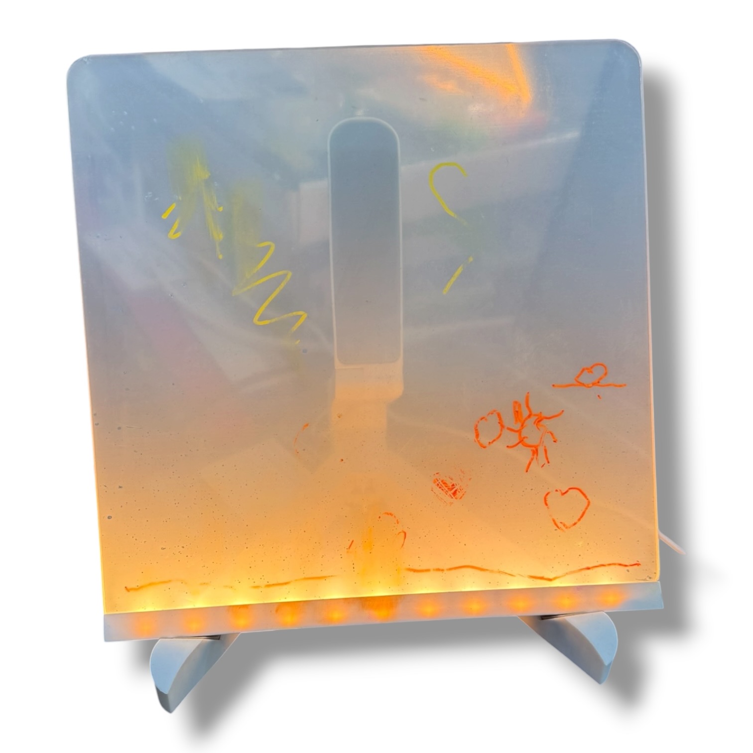 PIZARRA CON LED Y 7 MARCADORES