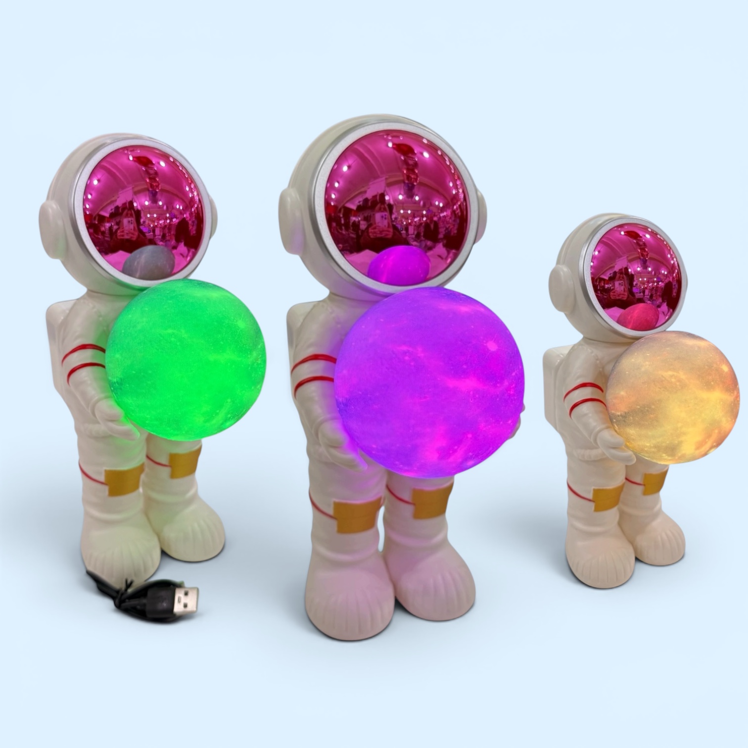 PARLANTE DE ASTRONAUTA CON LUZ