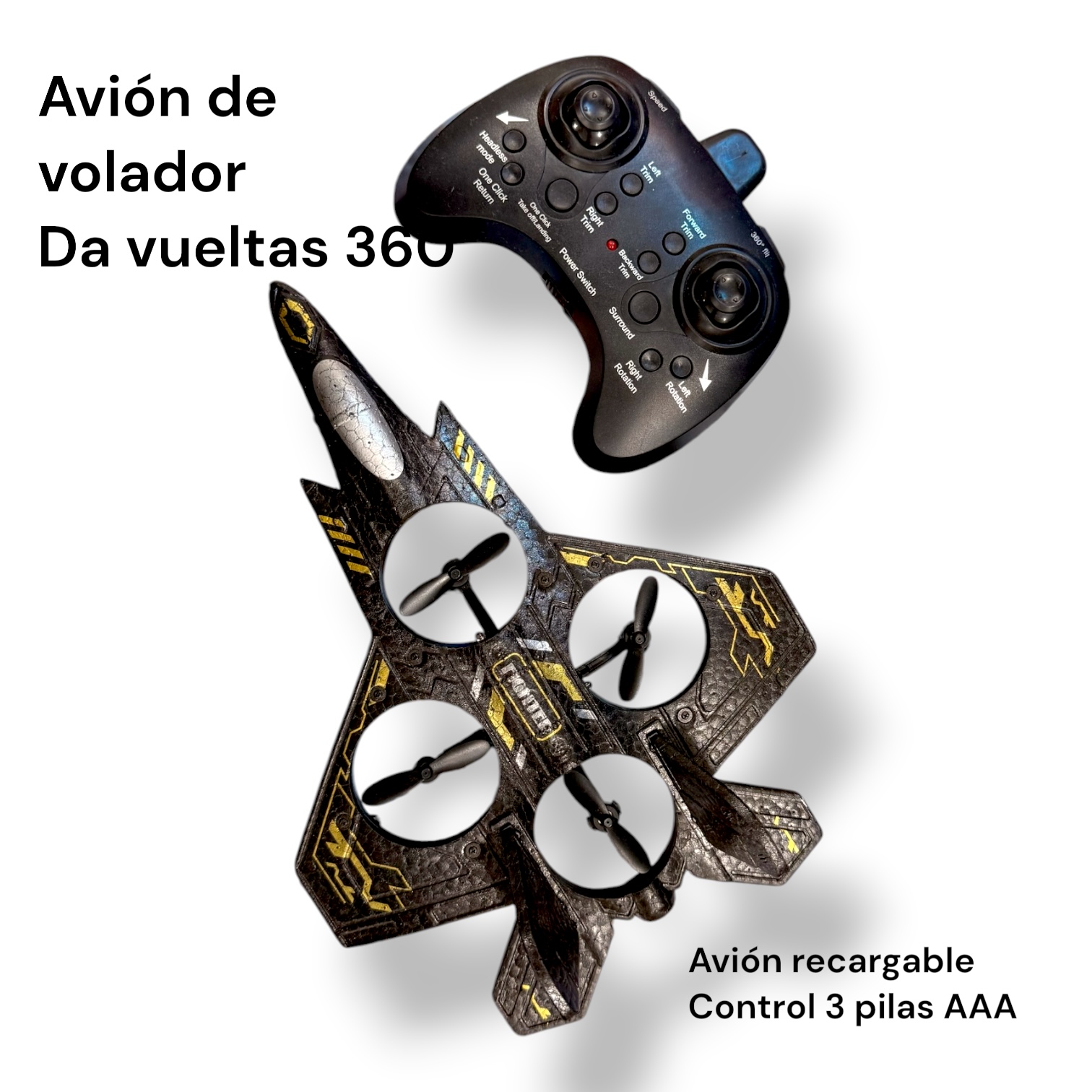 Avión volador tipo drone