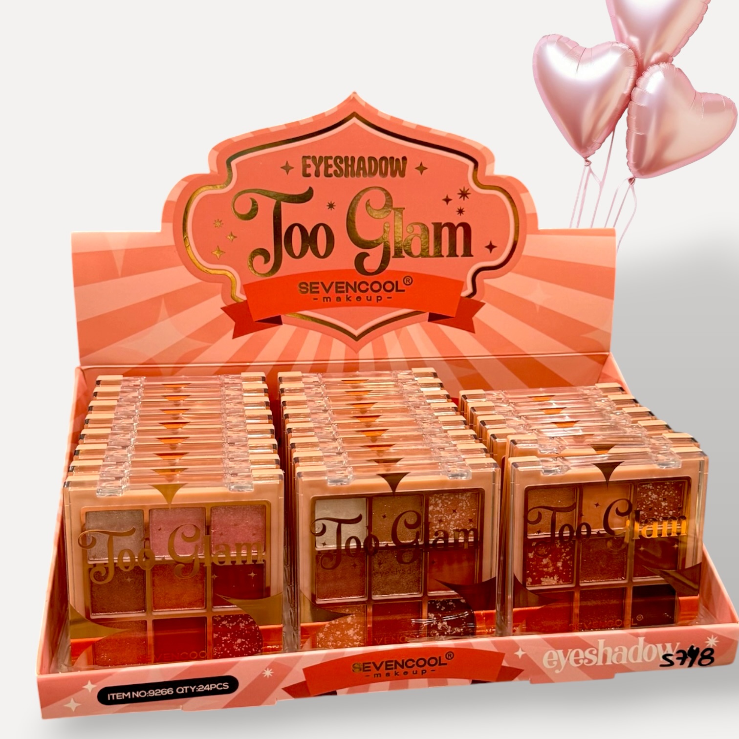 Paleta de sombras x9 too glam