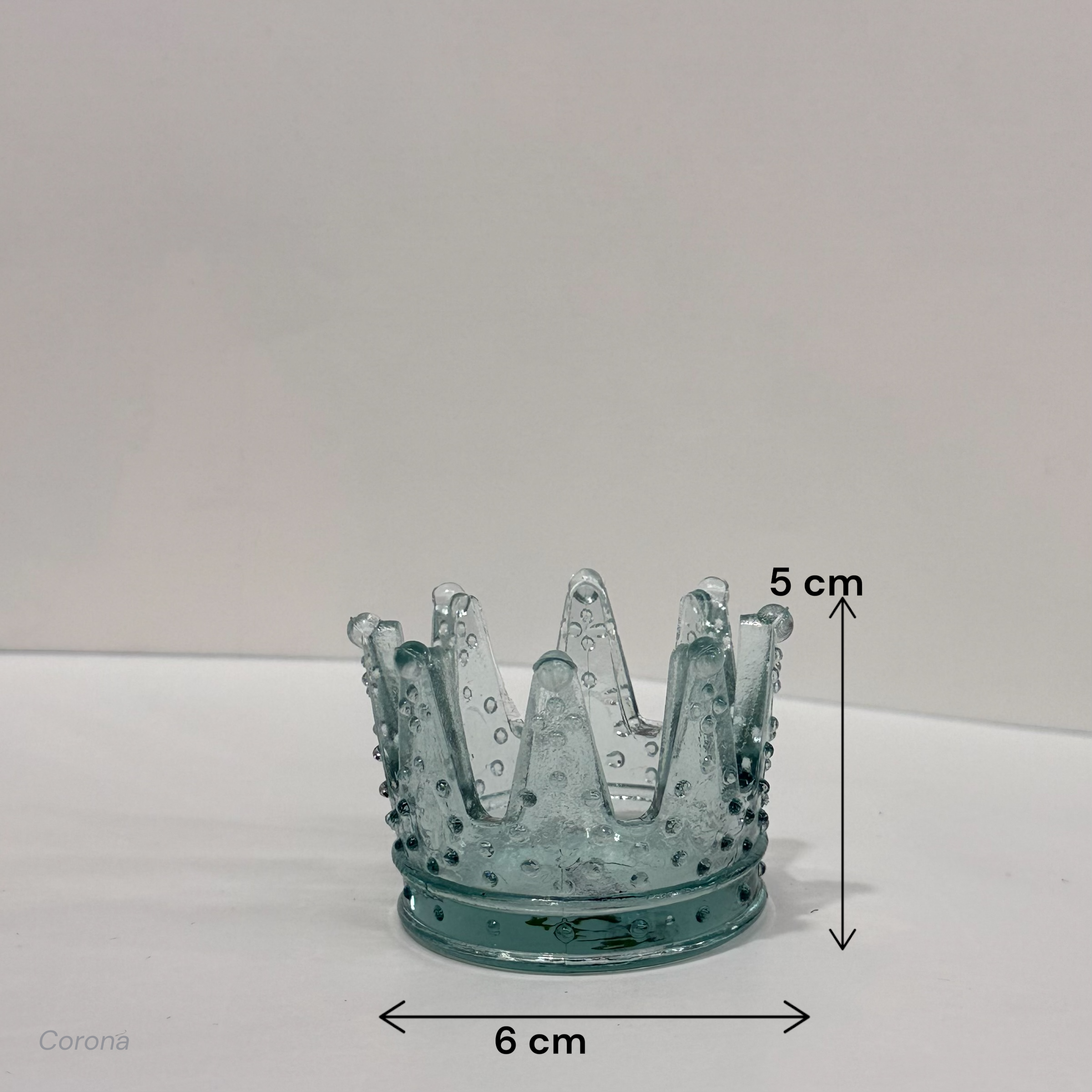Adorno de vidrio Corona
