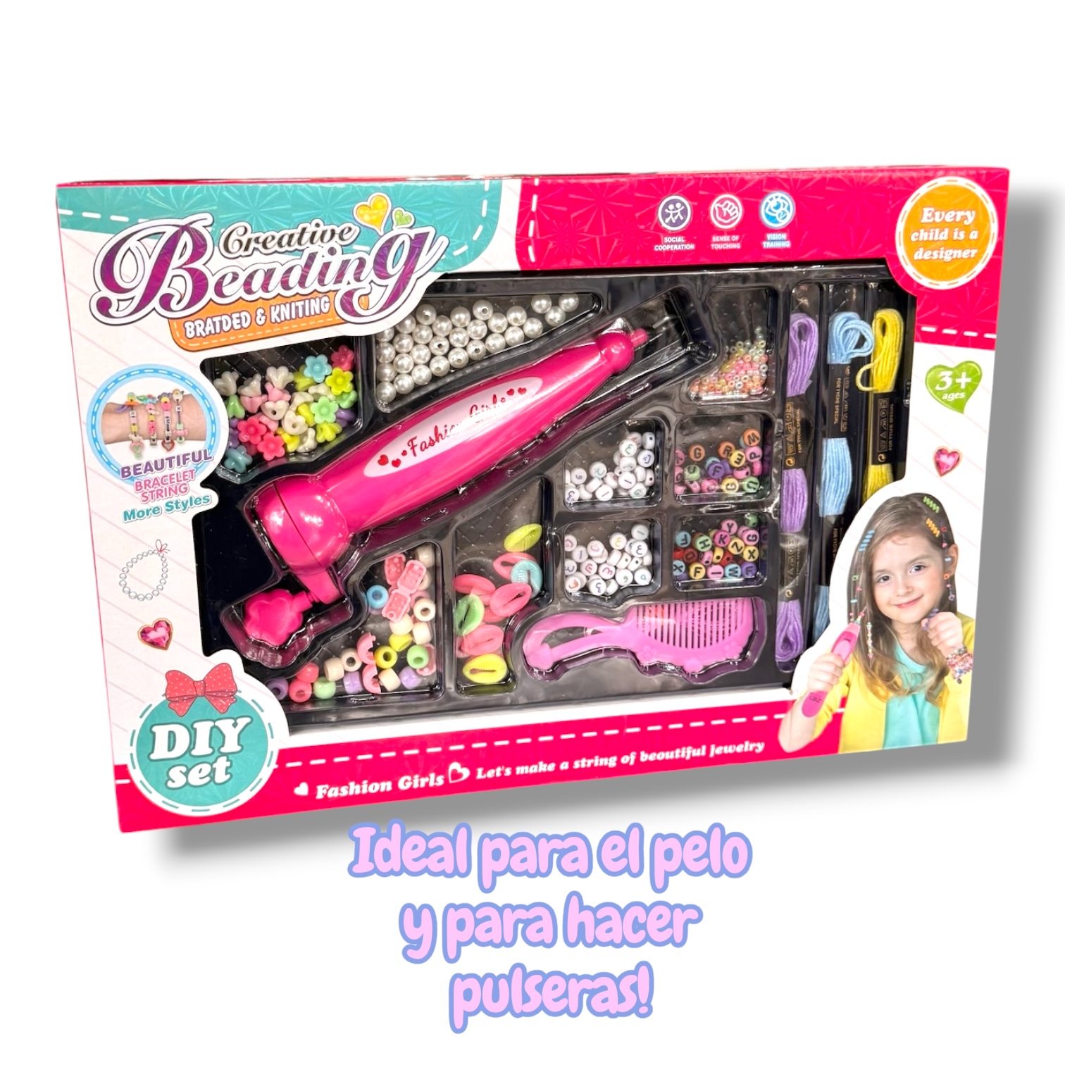 Kit para hacer pulseras y trenzas