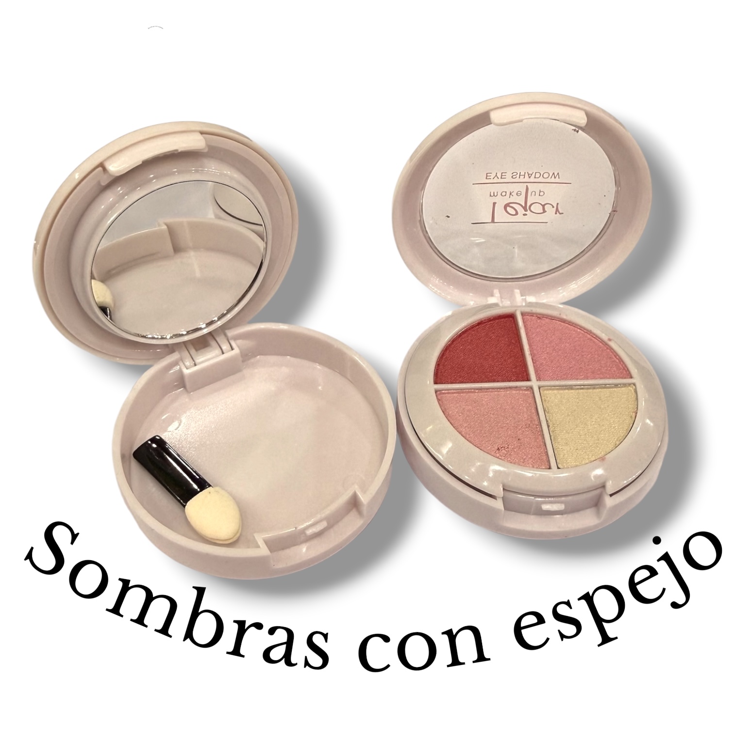 Sombra de ojos x4 con espejo tejar