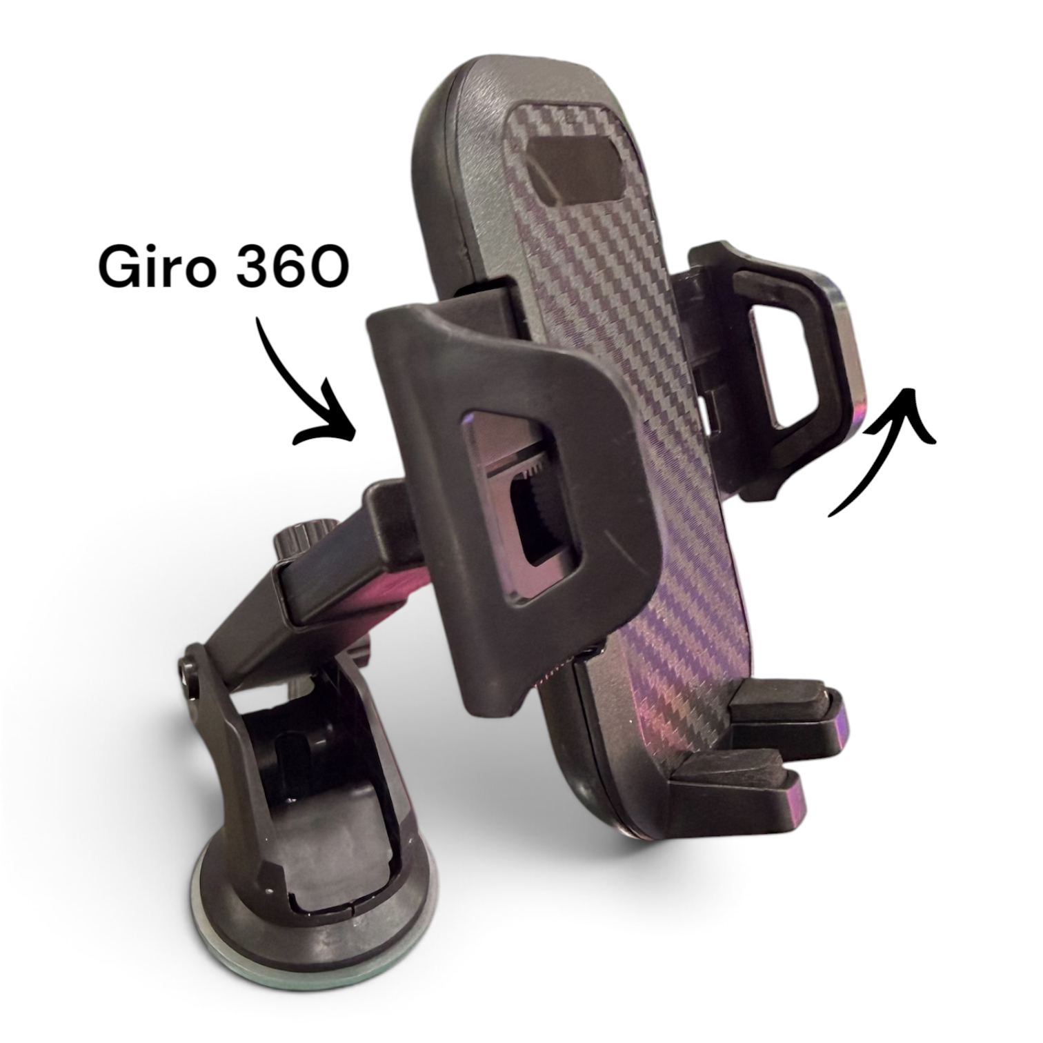 Soporte de teléfono con sopapa