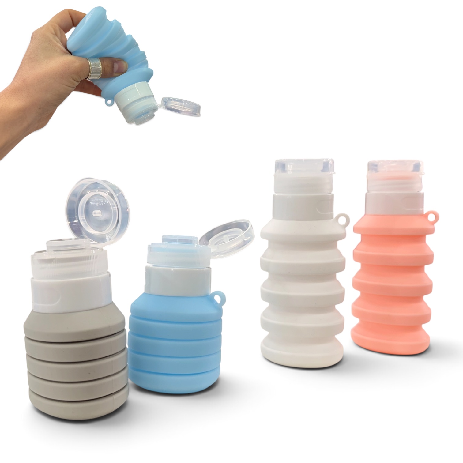 Botella de silicona plegable 100 ml