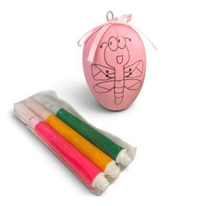 Llavero huevo para colorear con fibras x12