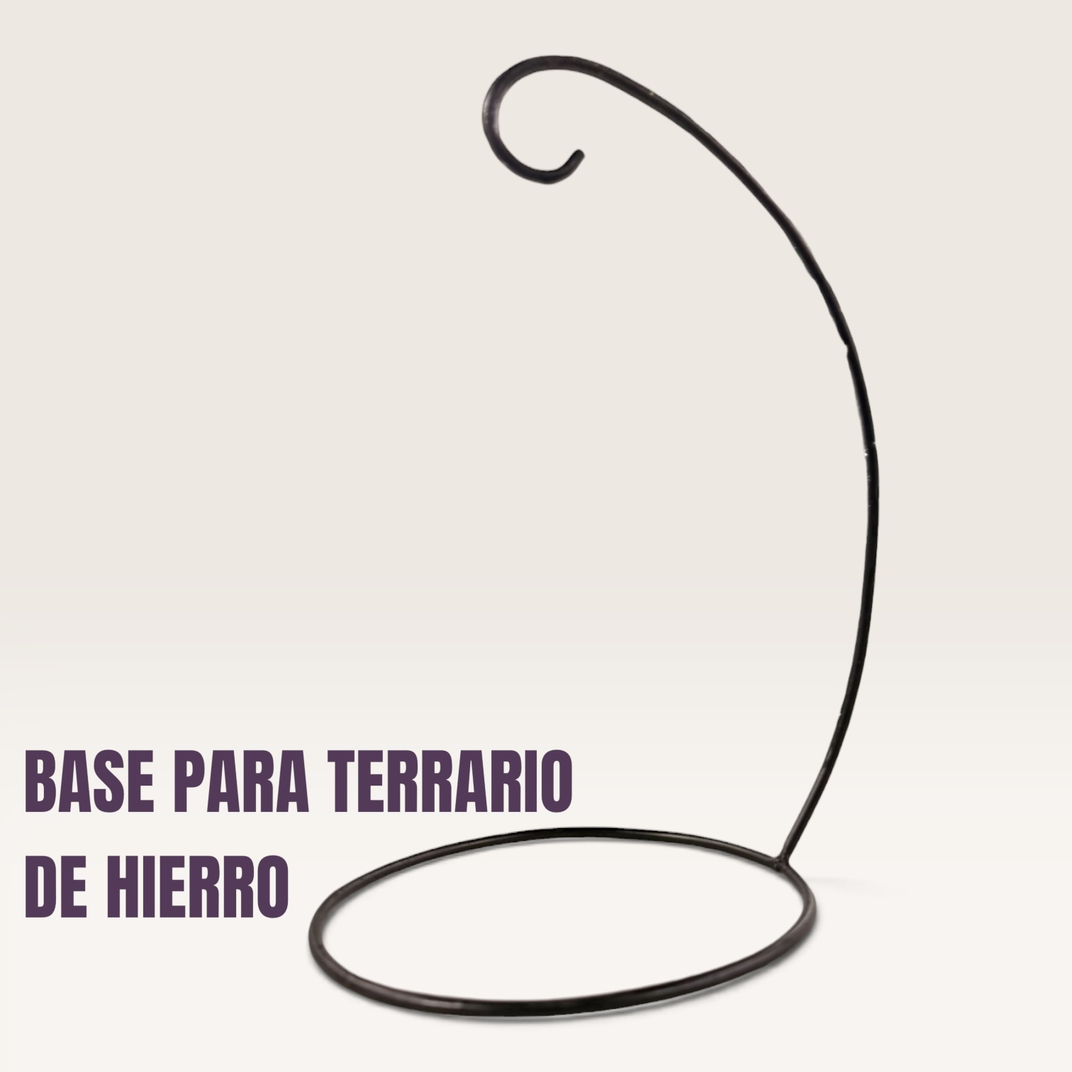 Base para terrario de hierro