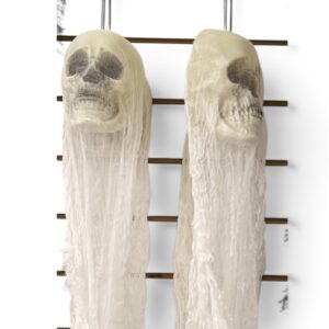 Calavera decorativa con tela