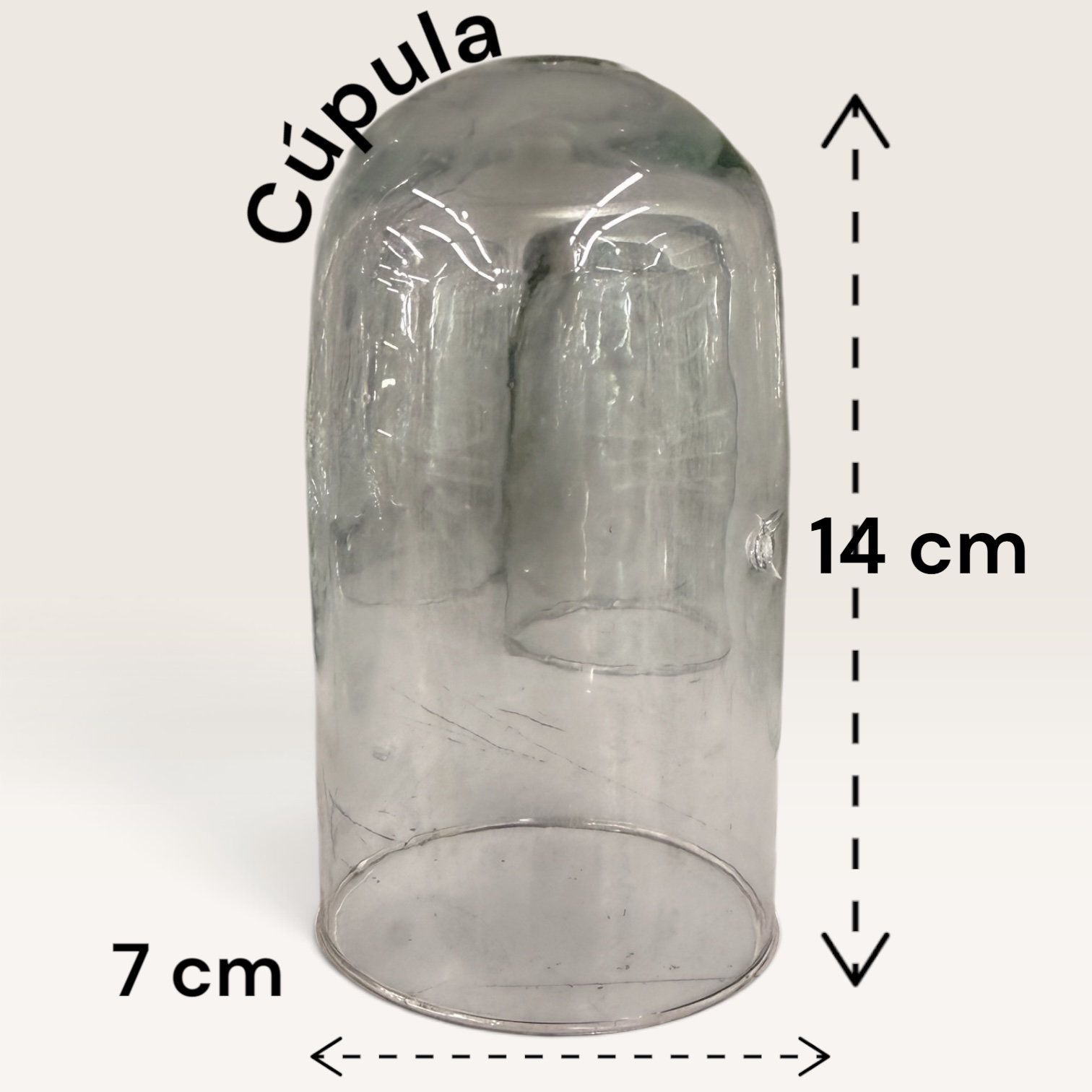 Adorno cúpula mediana 7x14 cm