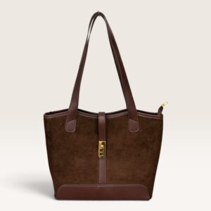 Cartera grande armada con detalles en dorado