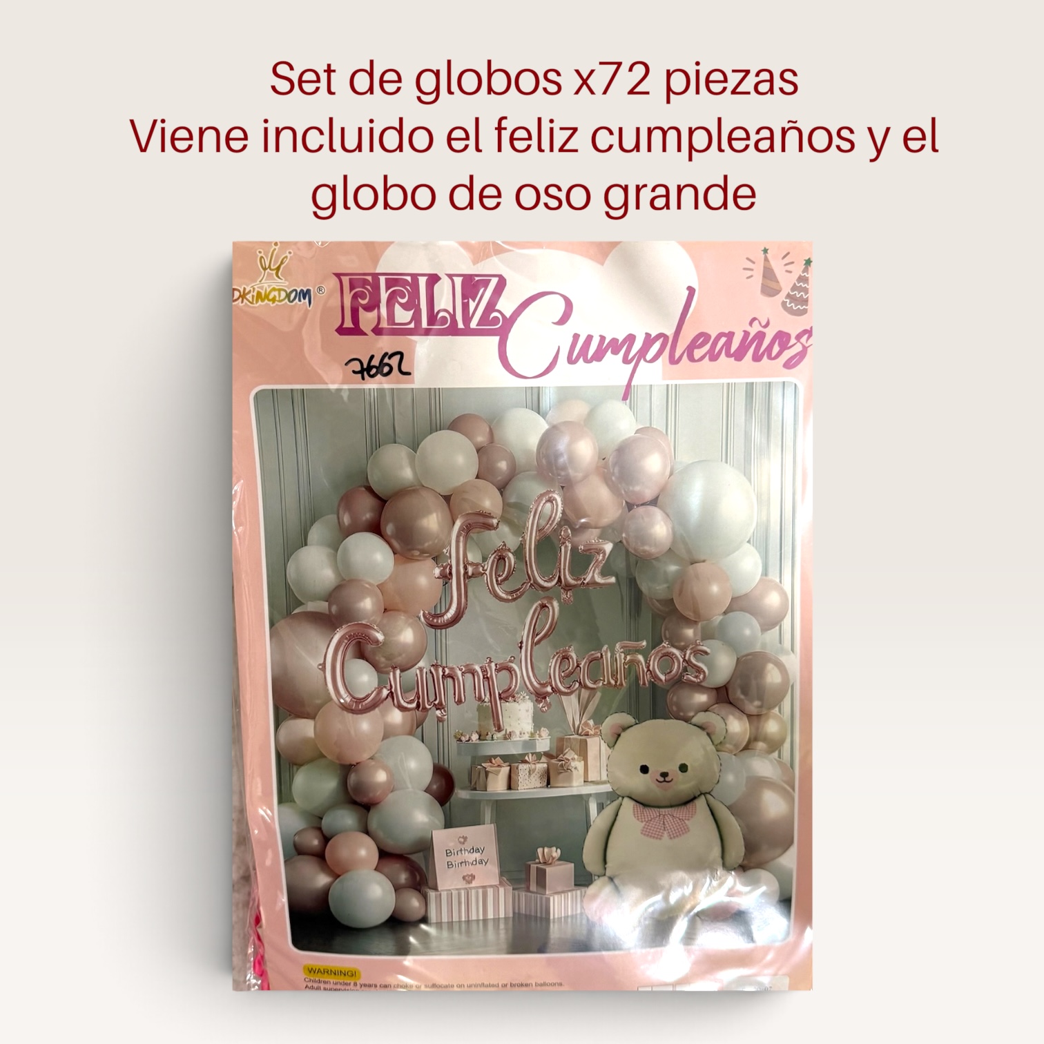 Cotillón Arco de globos varias piezas