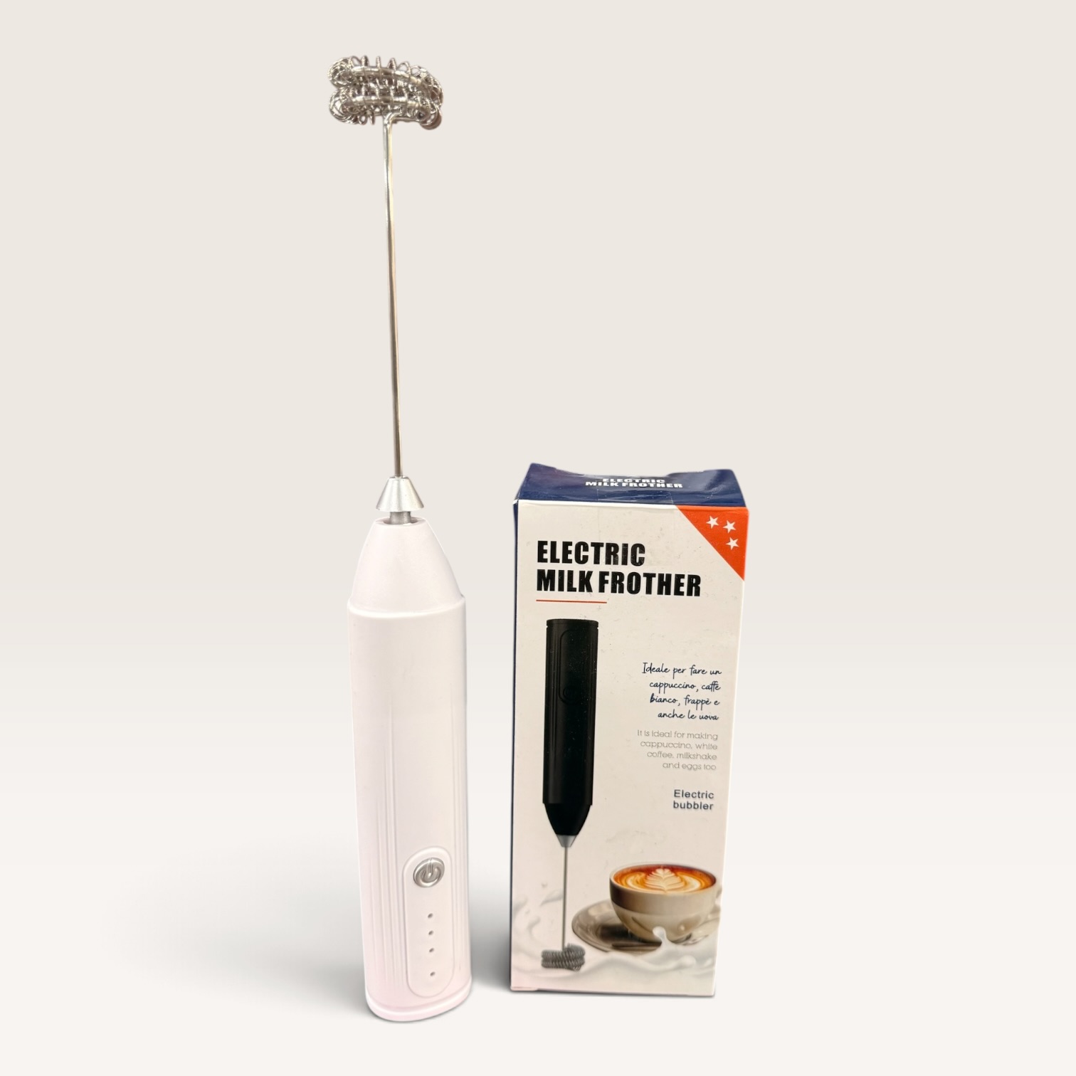 Batidor de café 3 velocidades, recargable